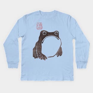 Grumpy Frog - Matsumoto Hoji Kids Long Sleeve T-Shirt